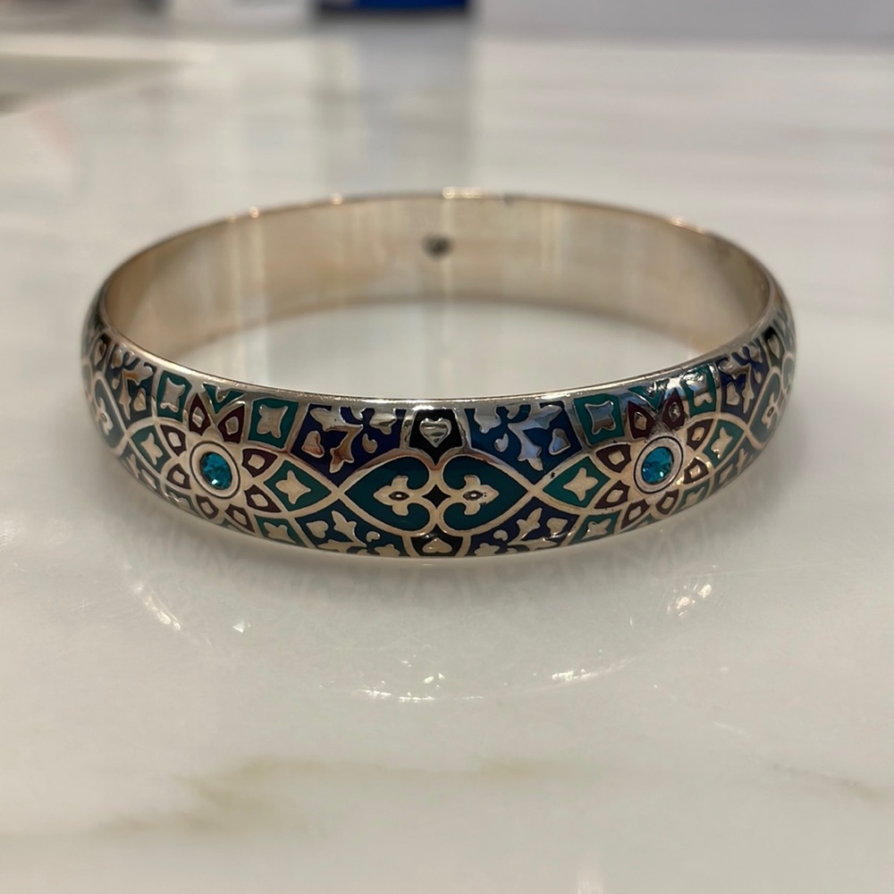 Brighton bangle with blue stones. Great gift for your special lady!